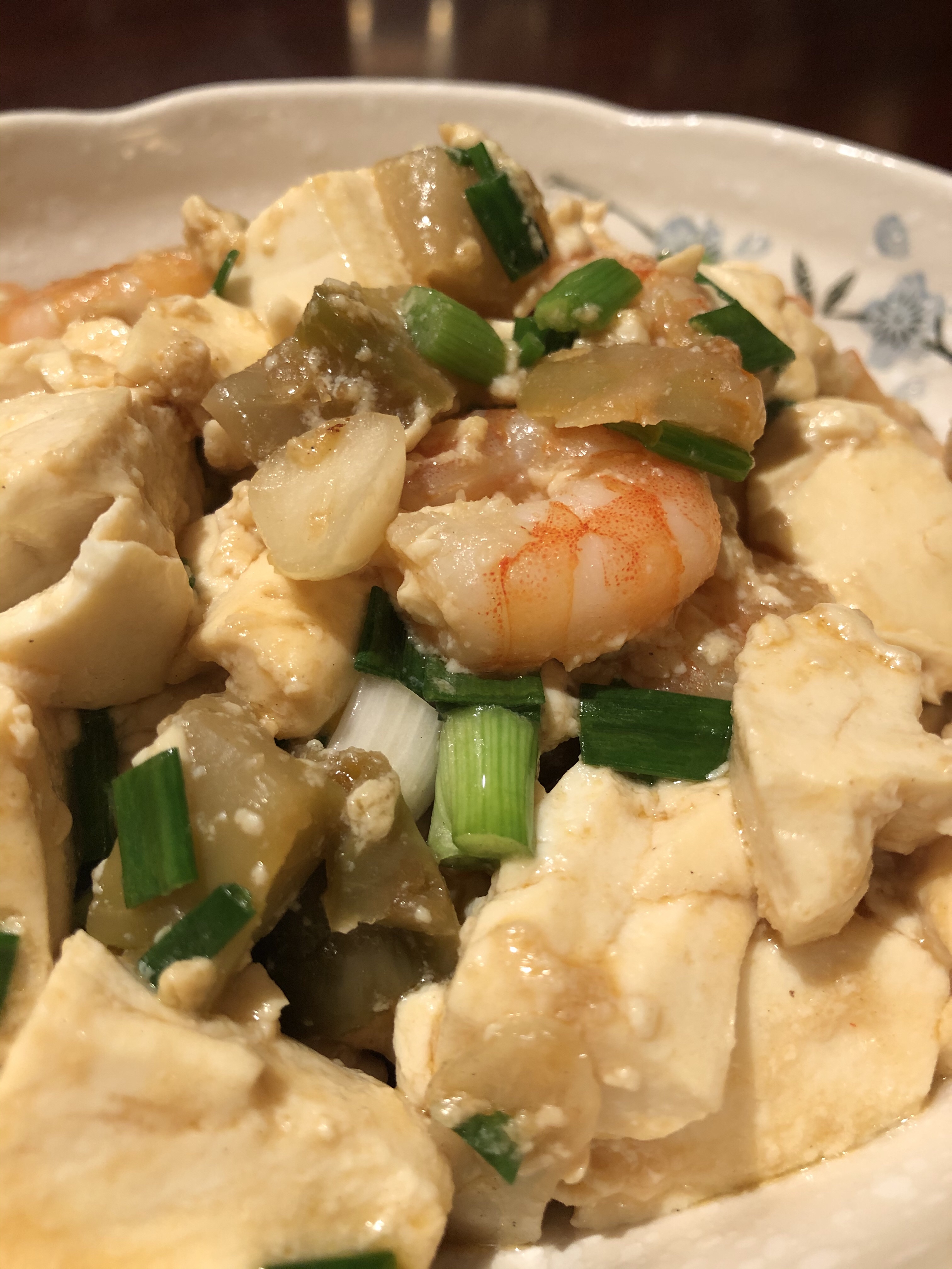 虾仁🍤榨菜烩豆腐的做法