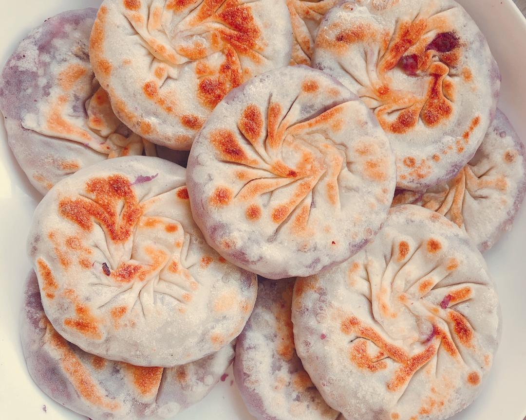 简单版紫薯芝士饼的做法