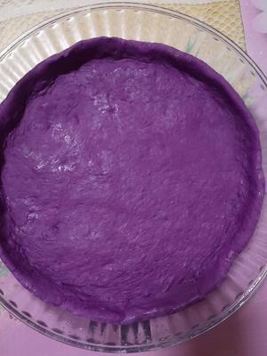 紫薯饼底芝士条的做法 步骤3