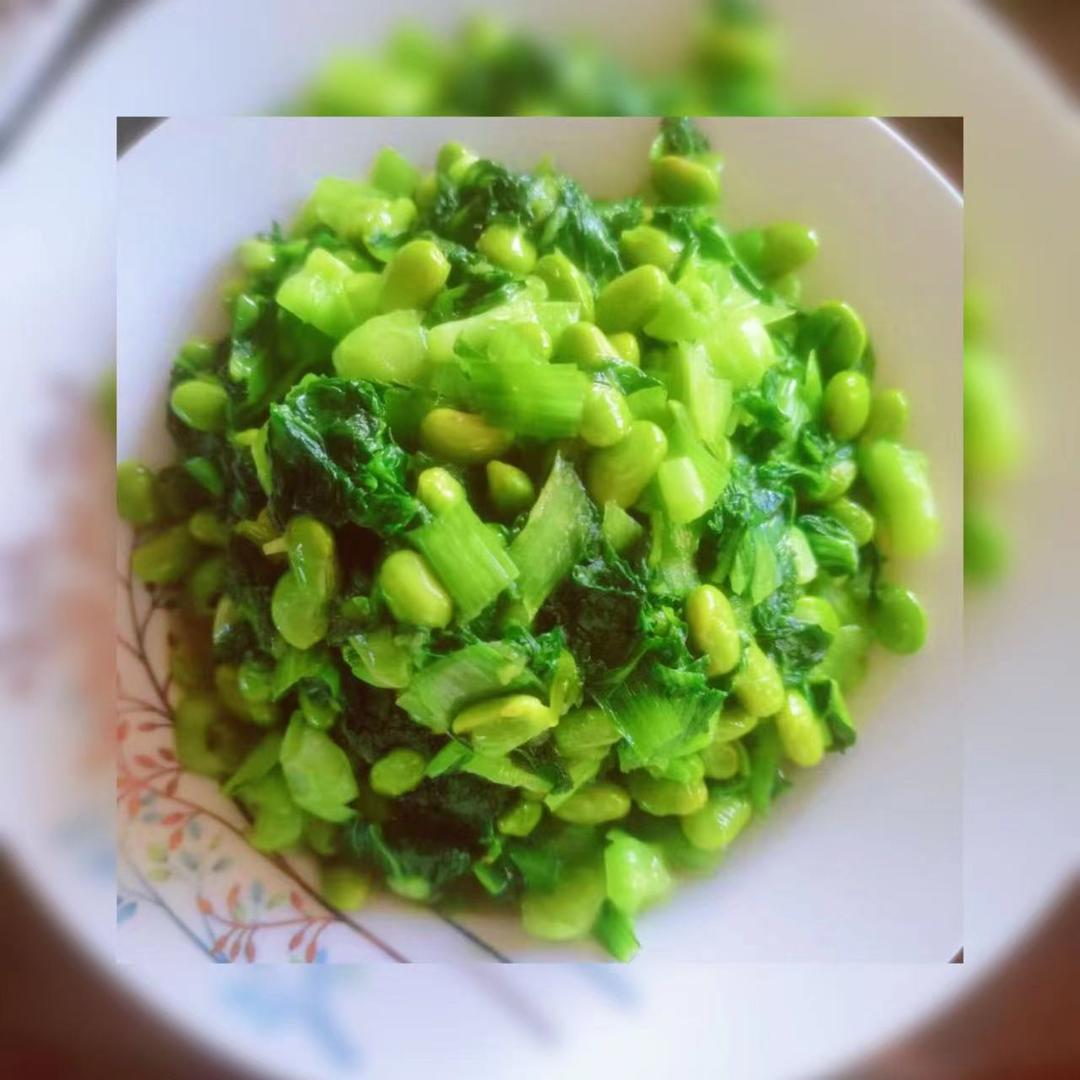 毛豆子凿盐挤【家乡特色菜】