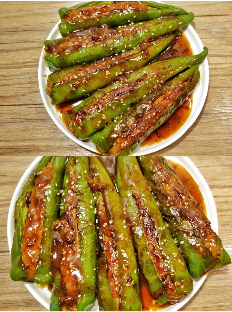 5⃣️分钟超下饭的简单家常菜🌶️青椒酿肉的做法