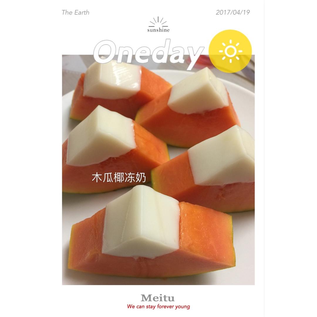 木瓜椰奶冻