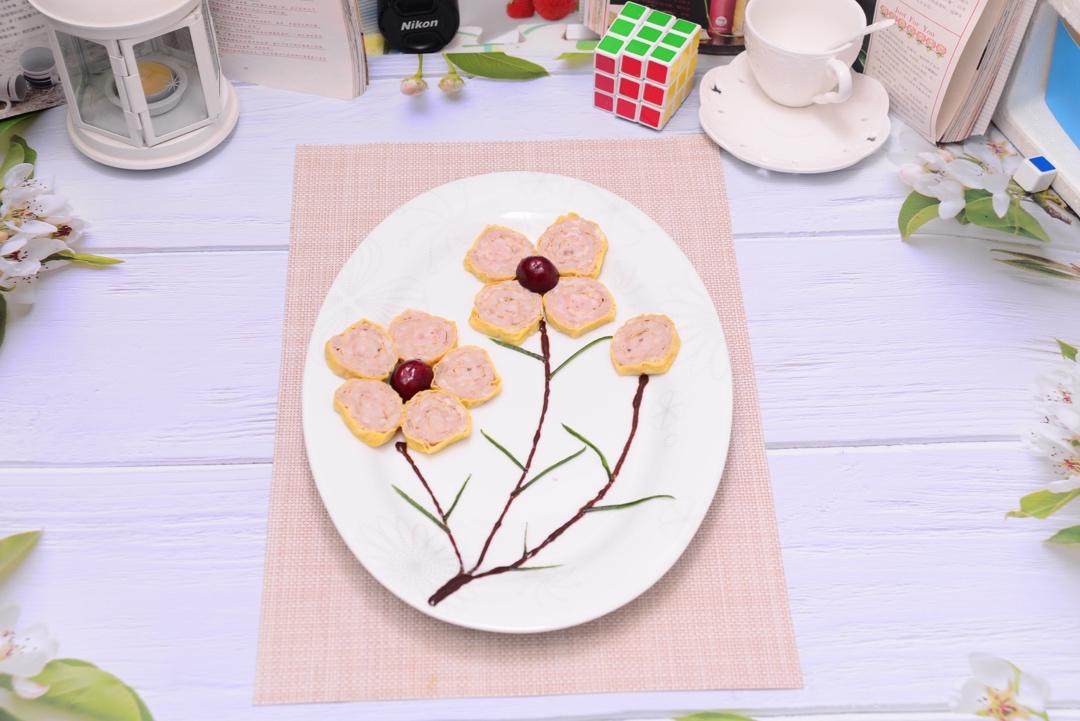 花开富贵 蒸鲜肉蛋卷