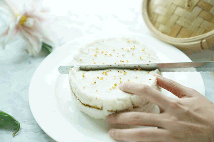 人人都会做的桂花糕+豆沙松糕的做法 步骤14