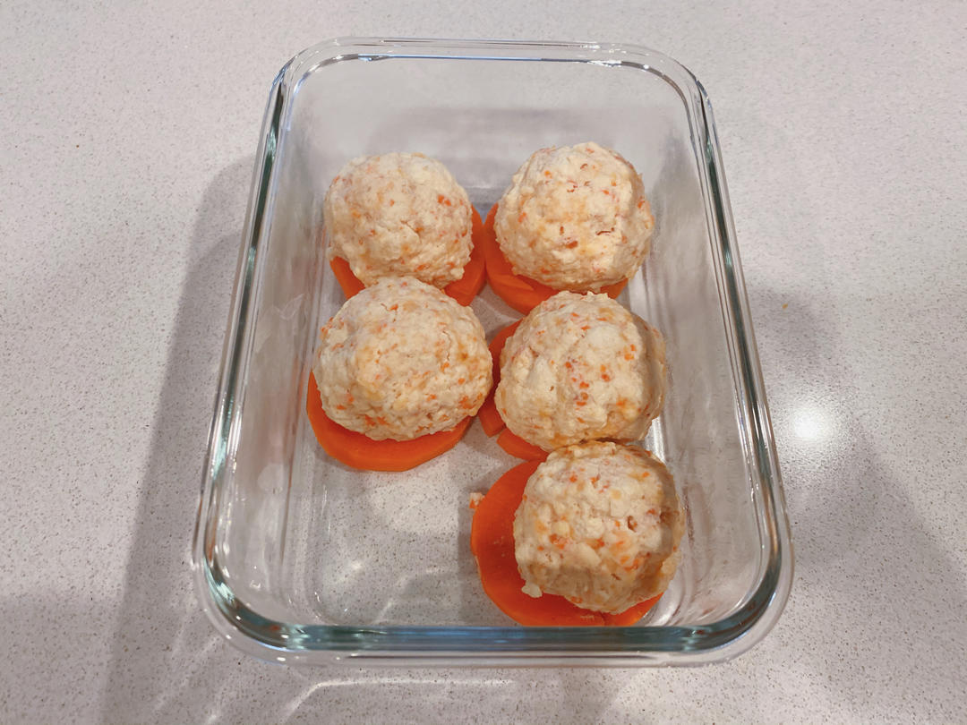 宝宝辅食鲜虾豆腐小丸子