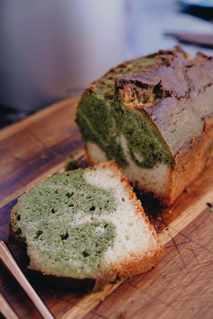 抹茶大理石磅蛋糕