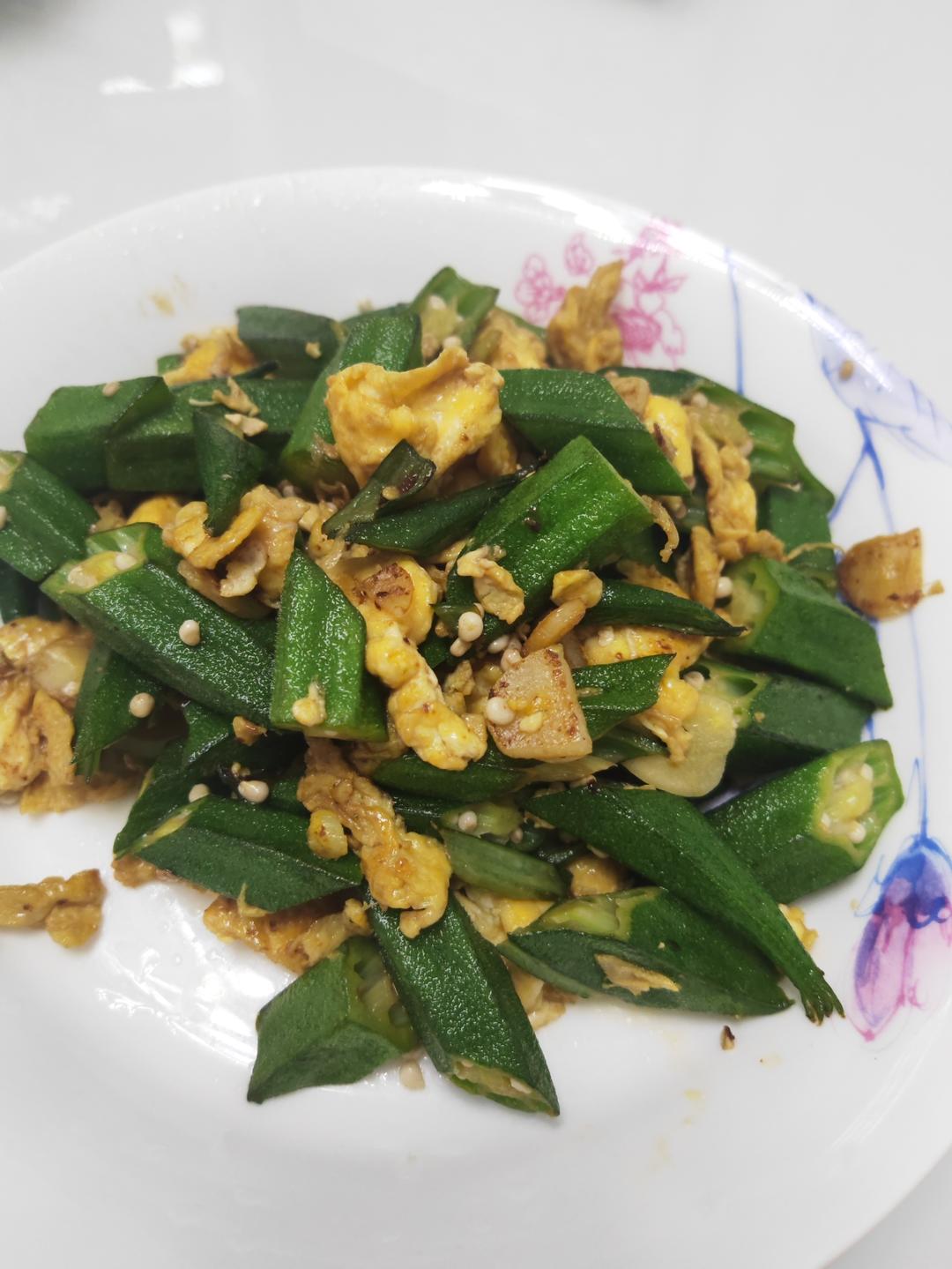 【家常菜】秋葵炒蛋