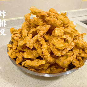 超简单炸排叉---馄饨皮版