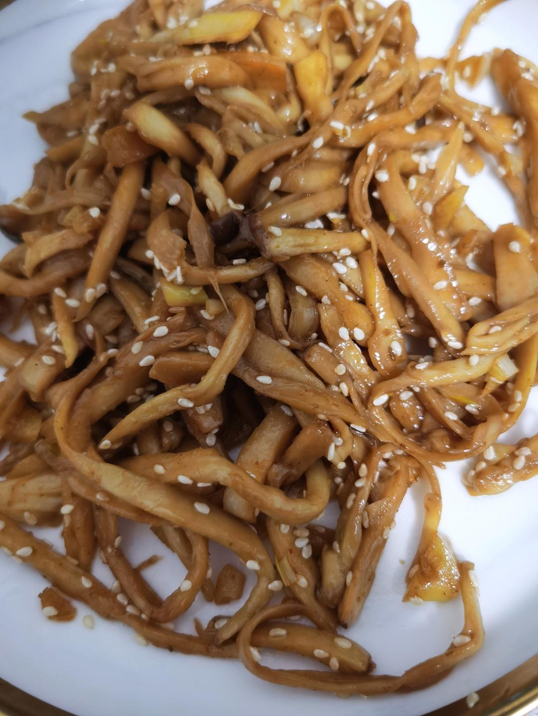 越嚼越香‼️比肉还要好吃👉干煸孜然杏鲍菇