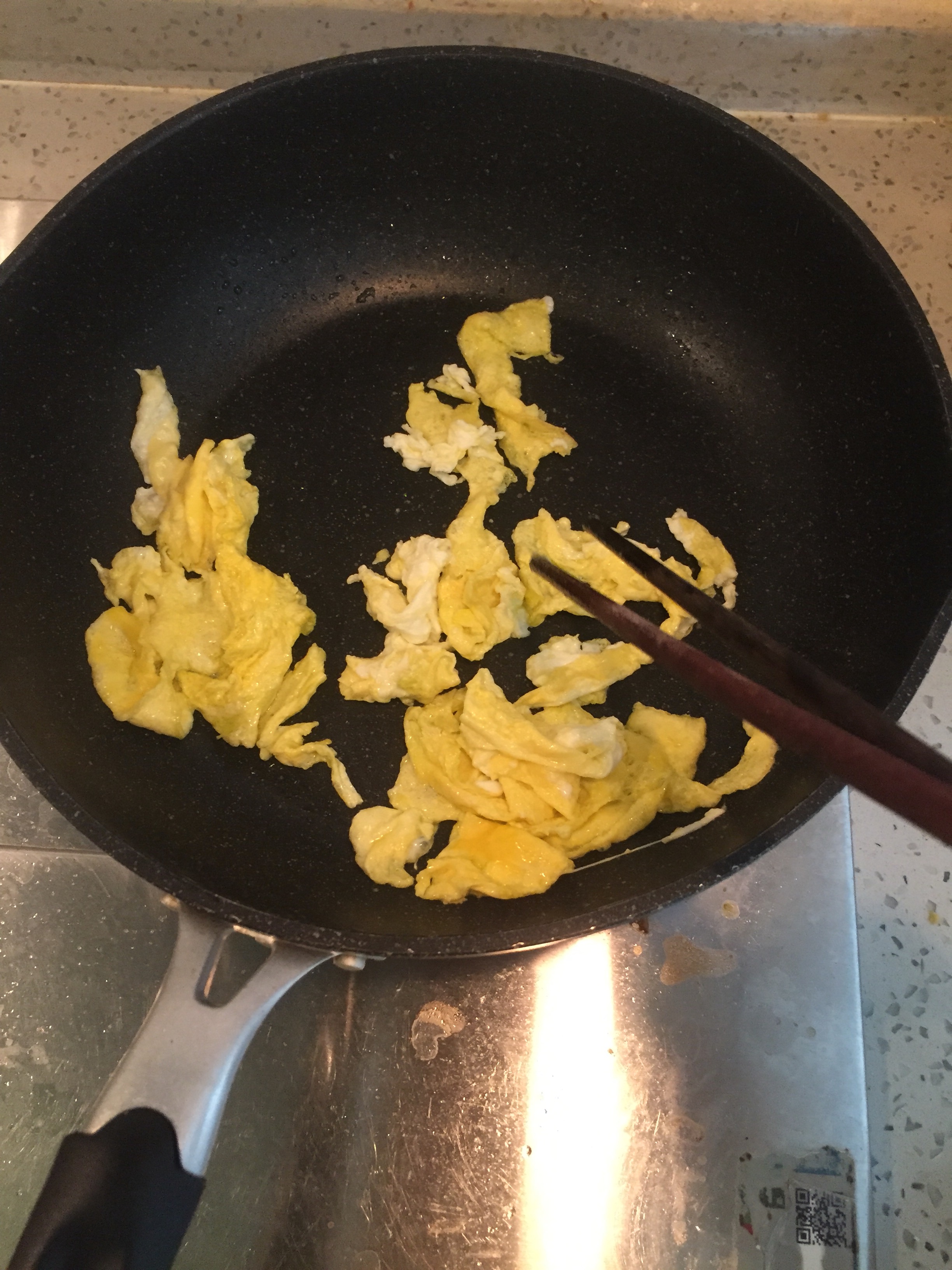 小儿菜炒蛋的做法 步骤4