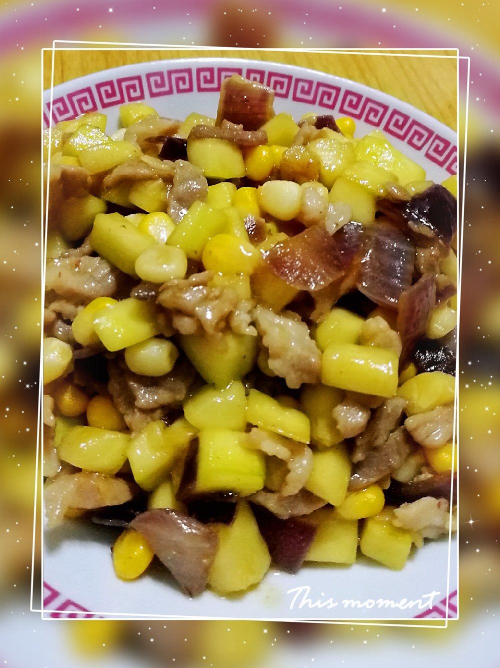 西葫芦炒肉片