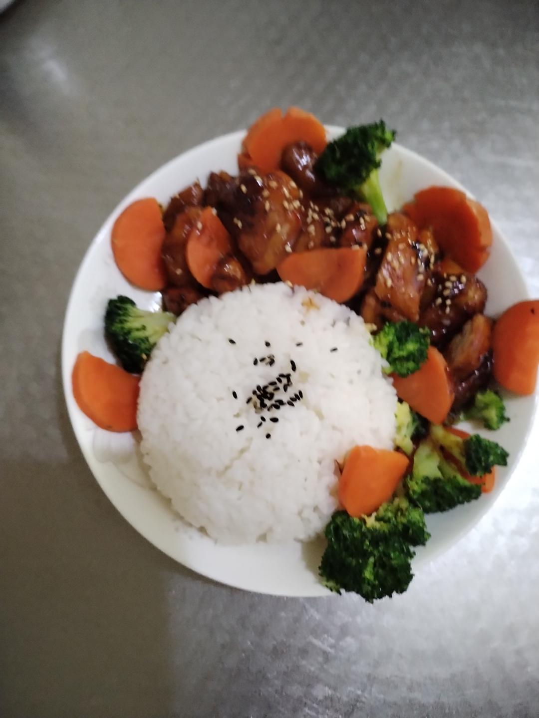 照烧鸡腿饭