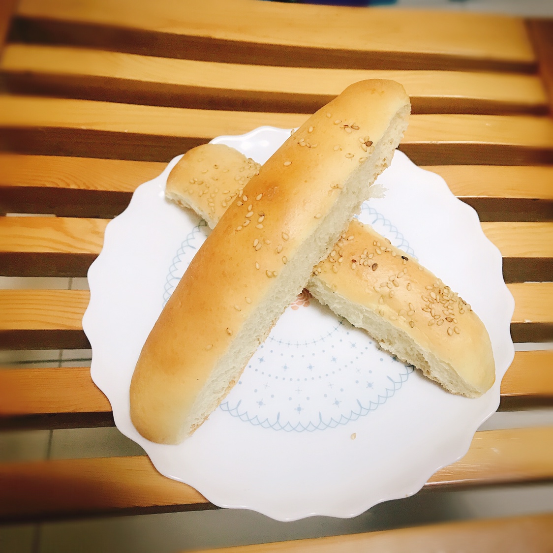 超简单一次发酵的面包棒
