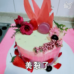 #视频食谱# 幻彩淋落蛋糕