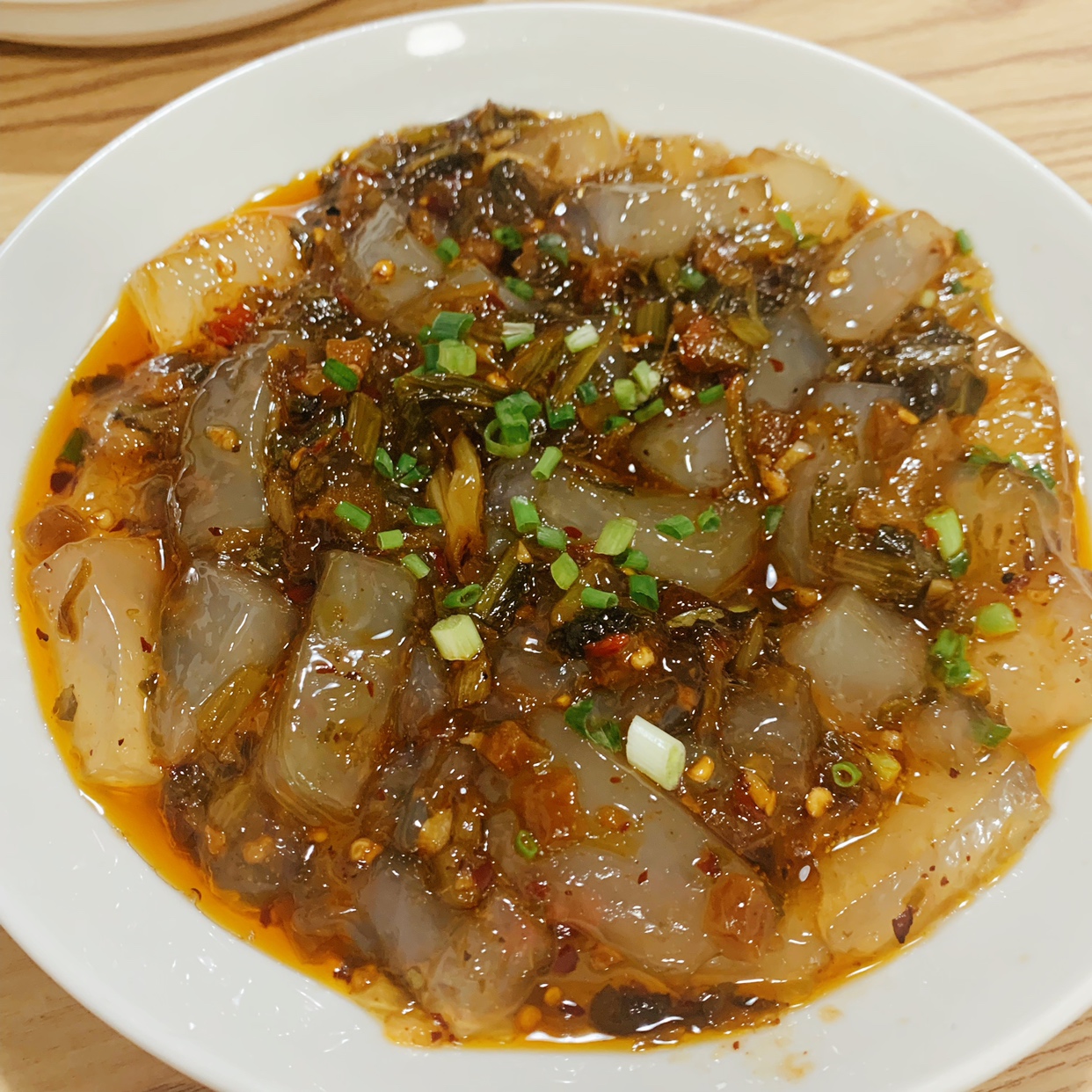 麻腐炒雪菜