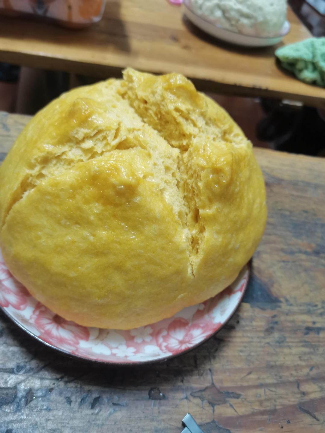 南瓜馒头(发一次面)