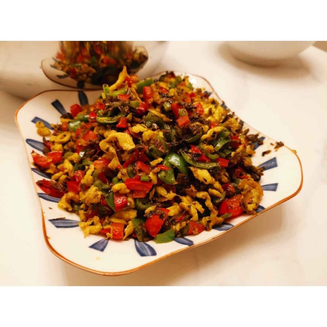 鸡蛋炒外婆菜(下饭菜)