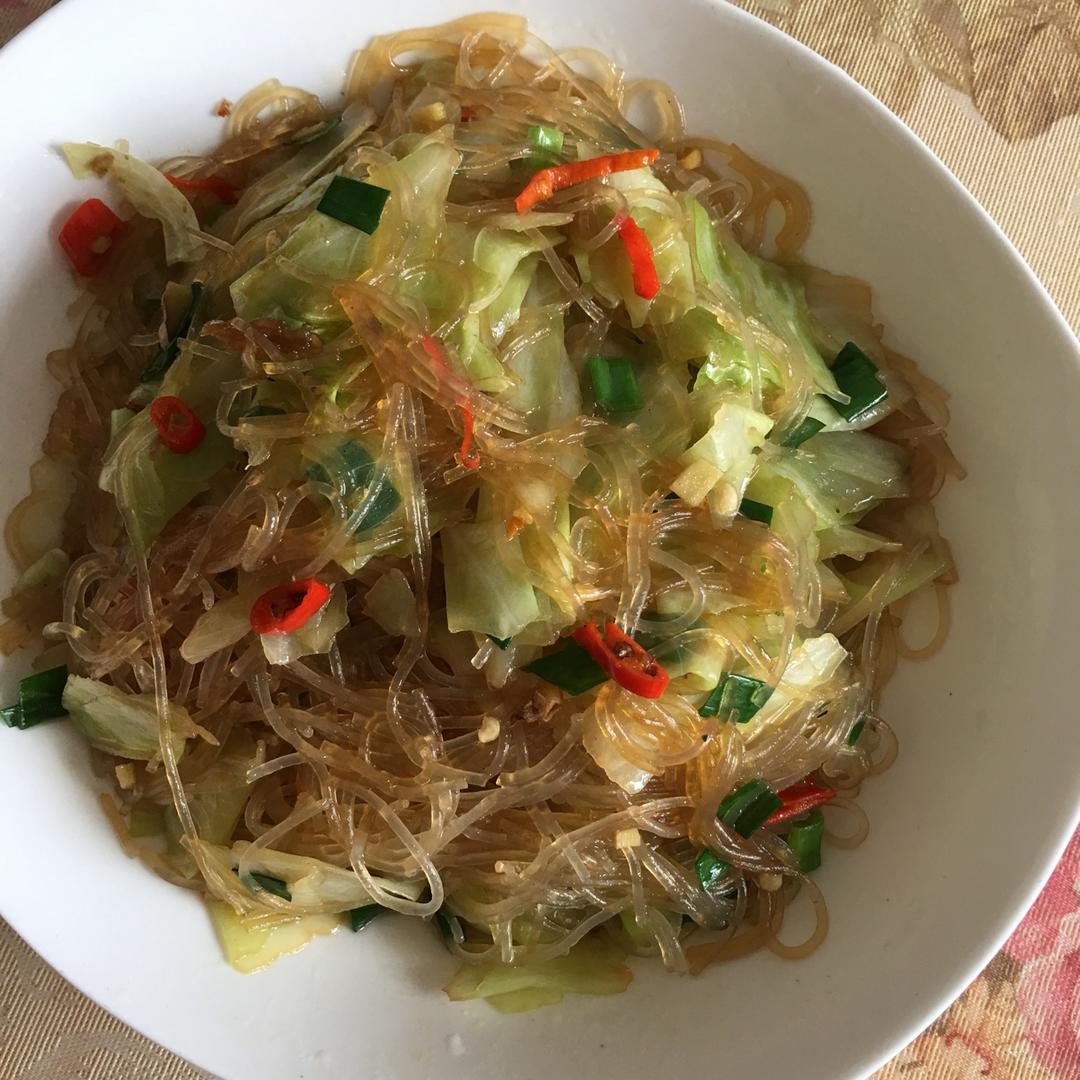 卷心菜炒粉丝