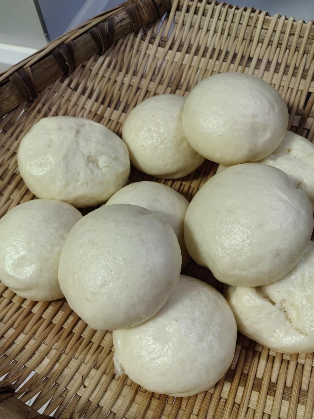 奶香圆馒头，奶香更浓郁‼️奶粉做的！
