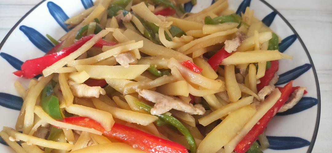 酸辣土豆肉丝——绝对最好吃！