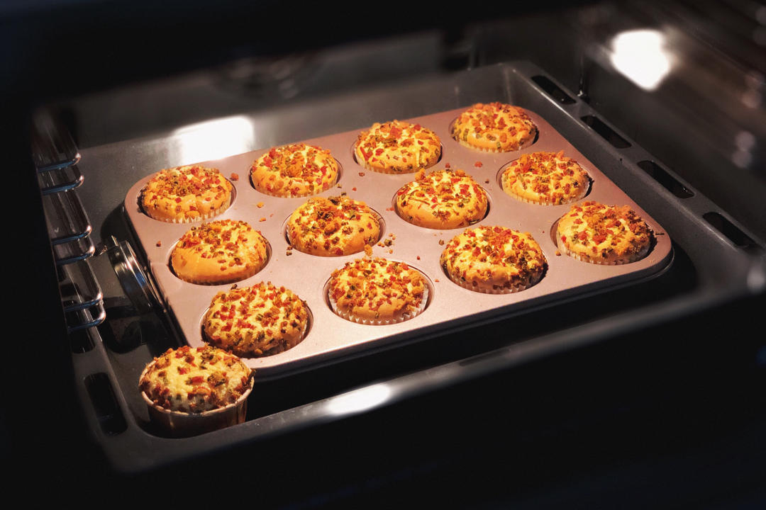 香葱肉松火腿蛋糕（不用水浴也可以超级嫩！）