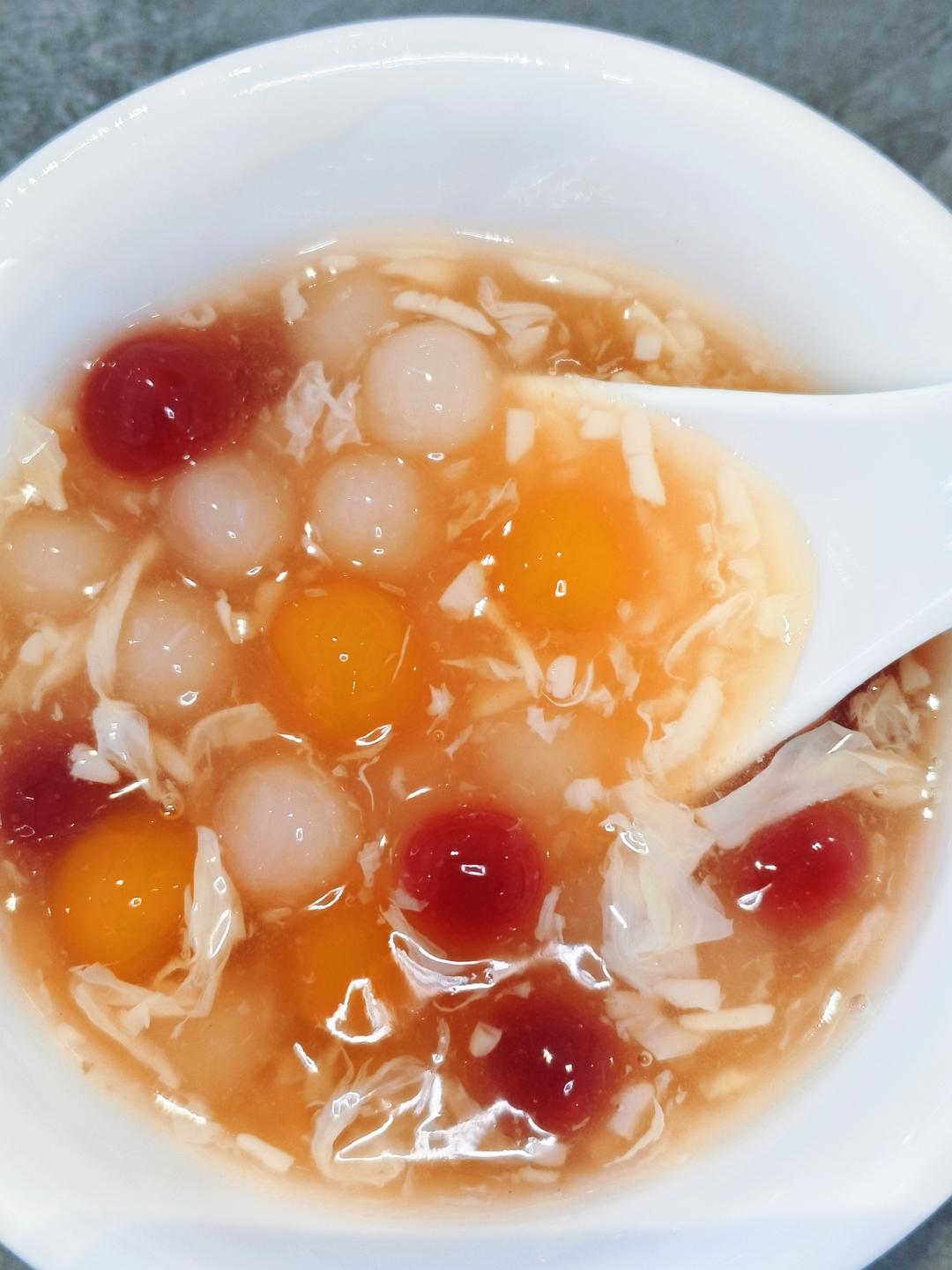 覆盆子酒酿果香小圆子