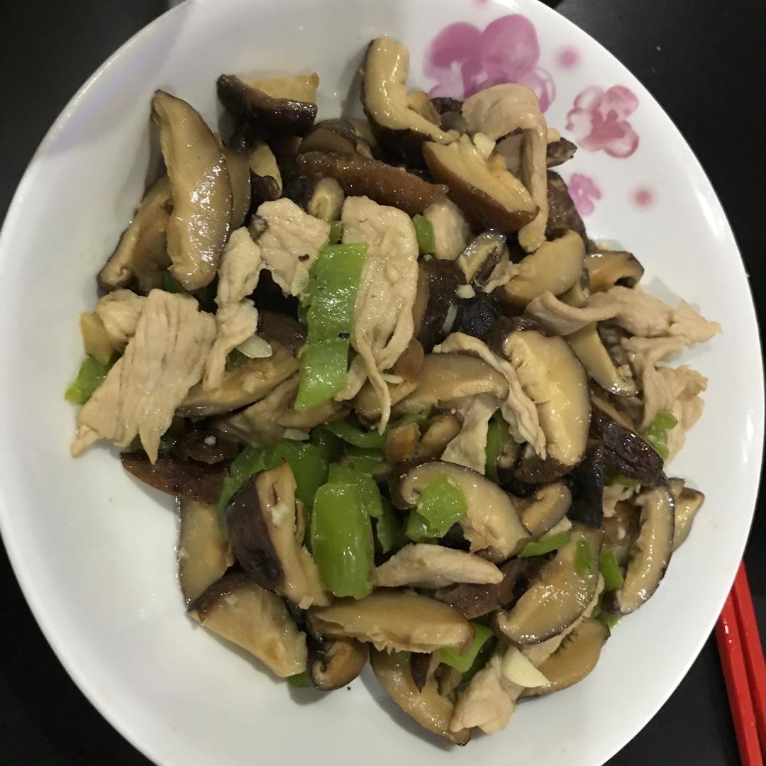 香菇炒肉，超级下饭哦