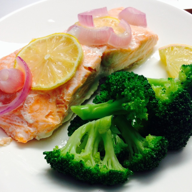 锡纸烤三文鱼  （Salmon Baked in Foil）