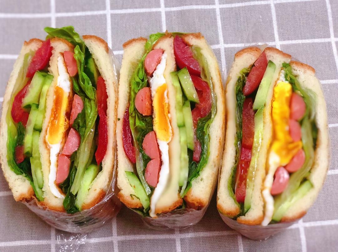 超厚超满足的沼三明治