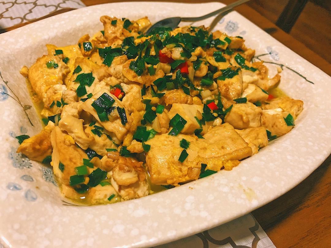 蚝油嫩豆腐