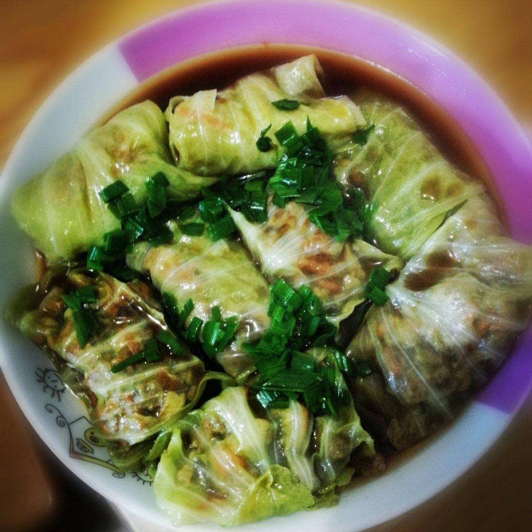肉酿白菜卷