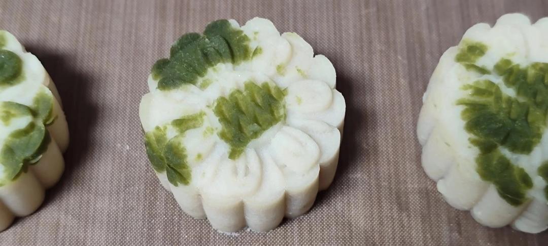 桃山皮无糖低卡枣泥核桃馅月饼