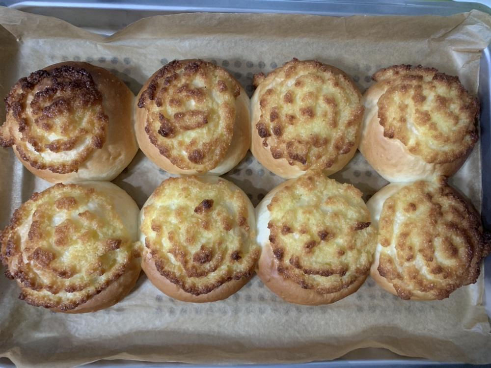 椰蓉酱面包（一次发酵，手残党福音）