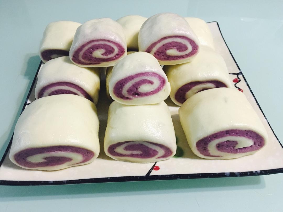 牛奶紫薯馒头