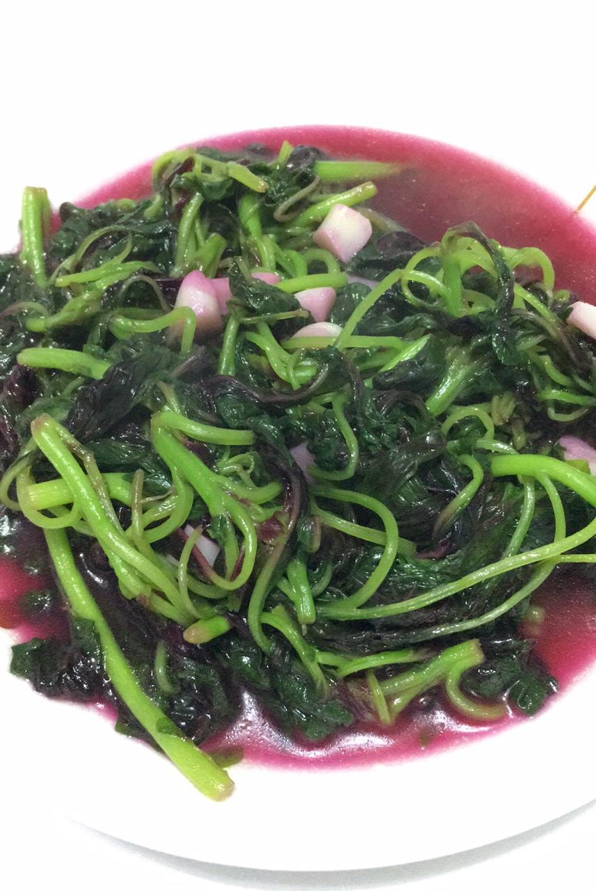 蒜茸炒红苋菜