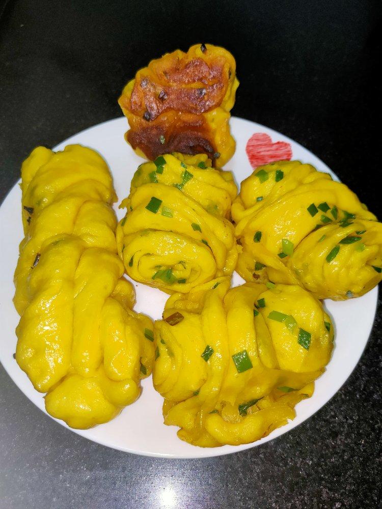 南瓜花卷馒头