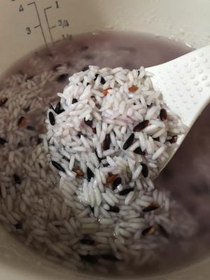 海苔红米饭团的做法 步骤2