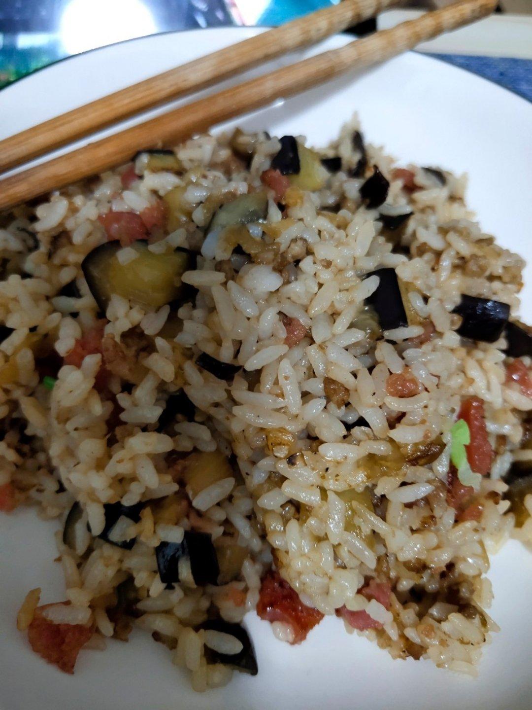 特别好吃的茄子炒饭