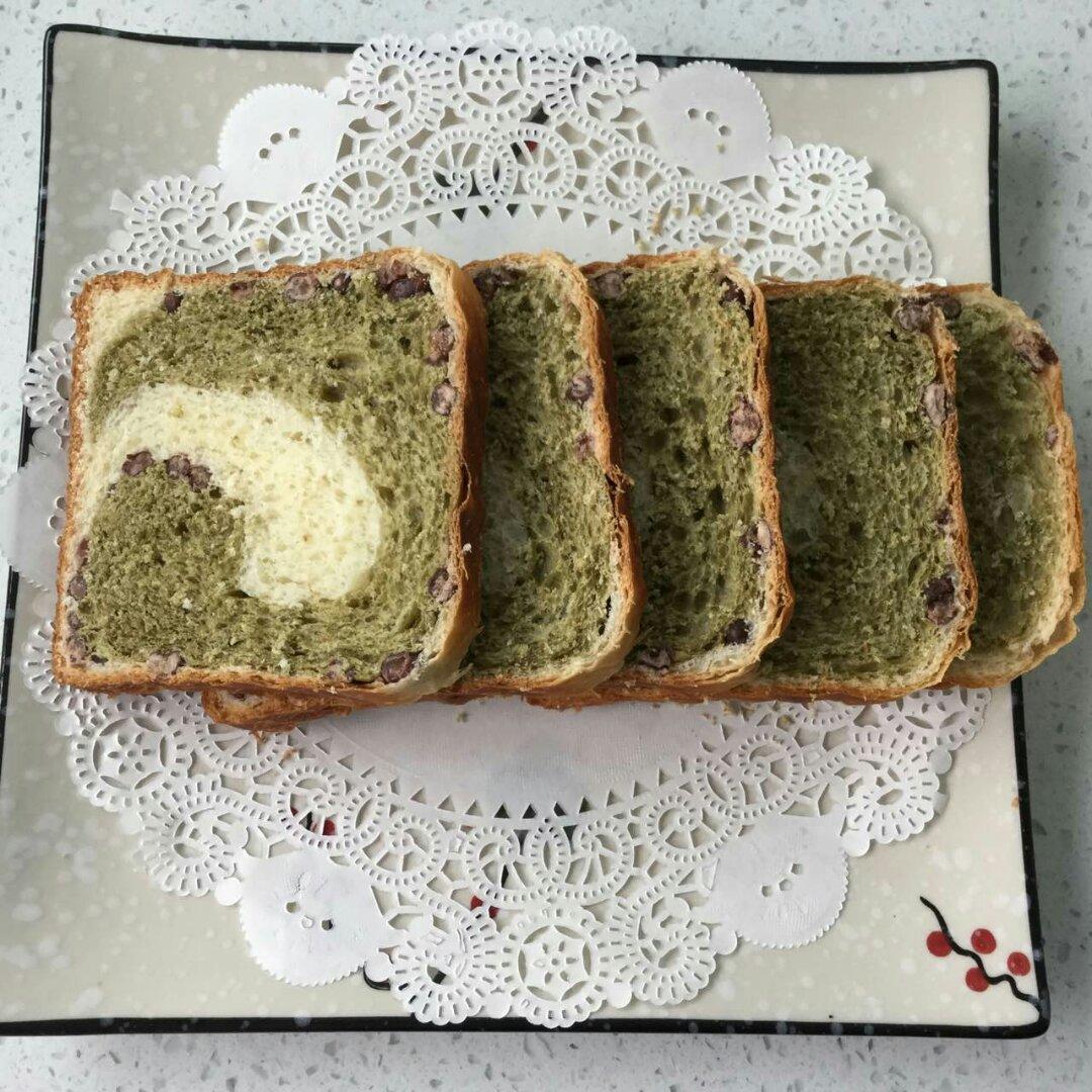 抹茶蜜豆吐司
