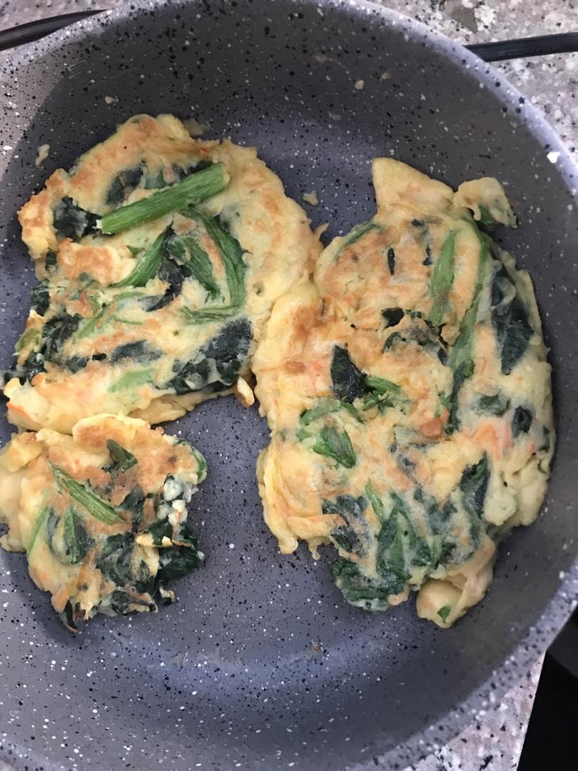 快手鸡蛋菜饼