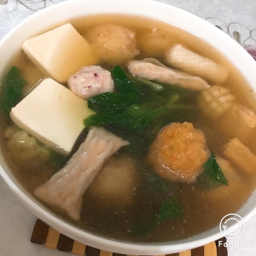 素丸子白菜汤