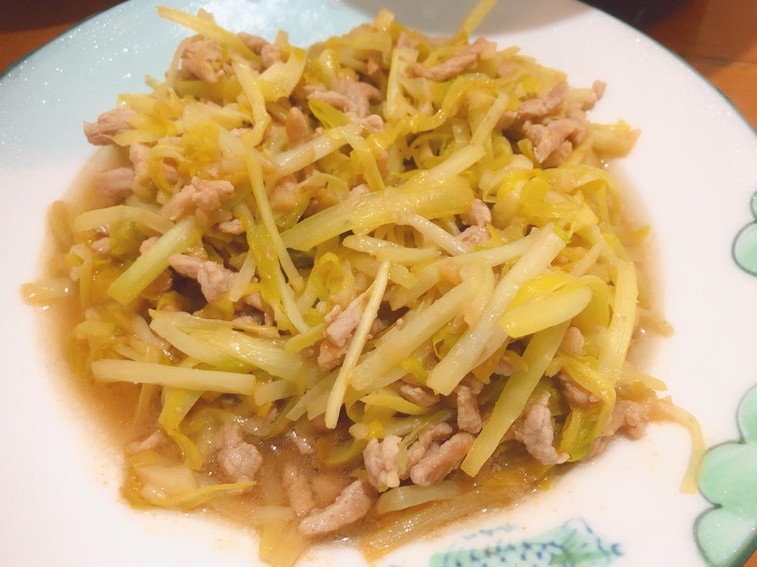 韭黄炒肉丝