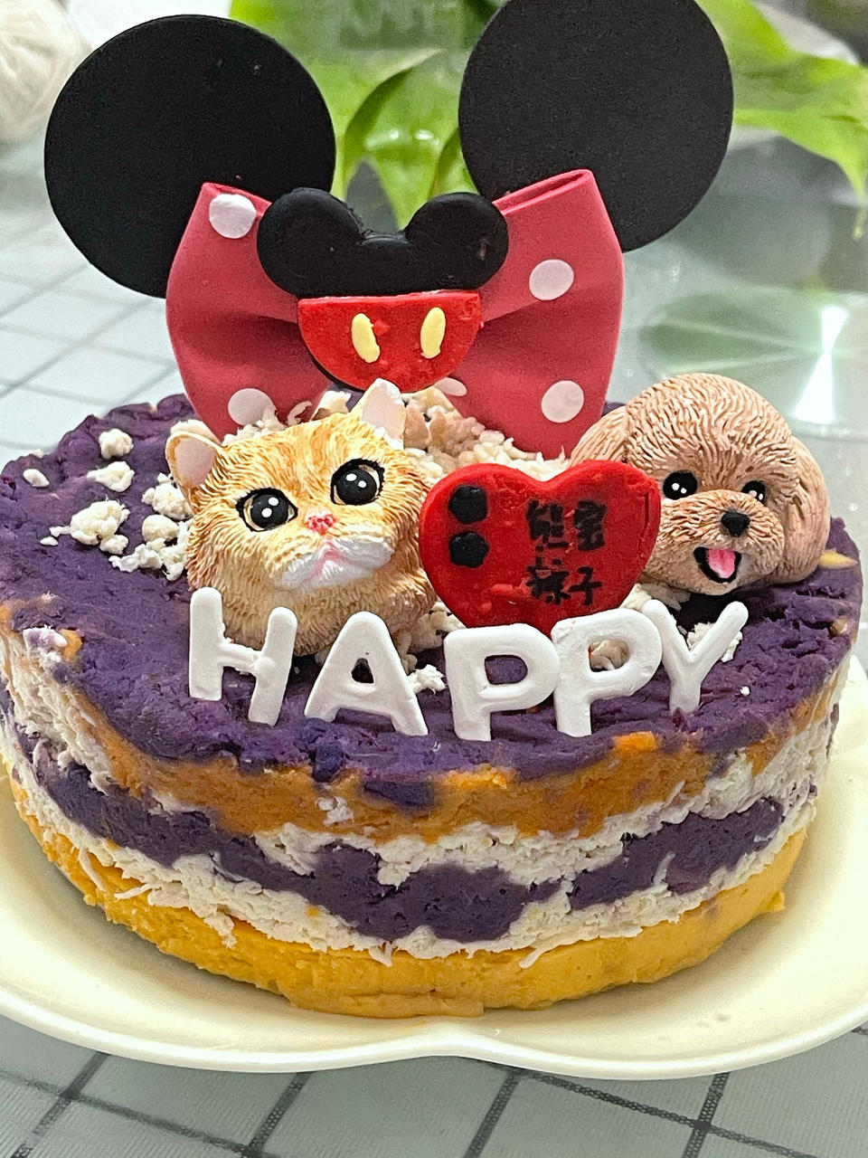 自制宠物狗狗生日蛋糕