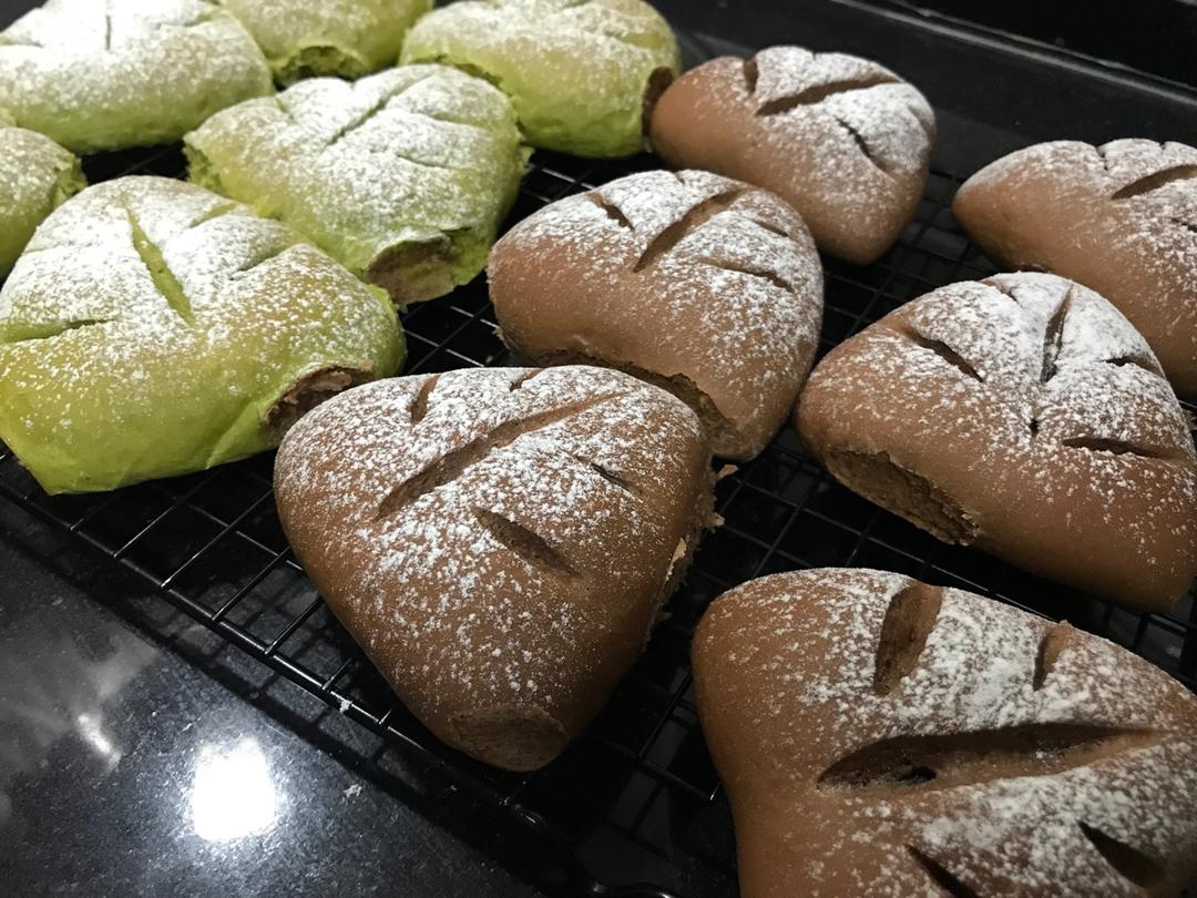 蜜豆抹茶三角包（附蜜豆的做法）#东菱电子烤箱#