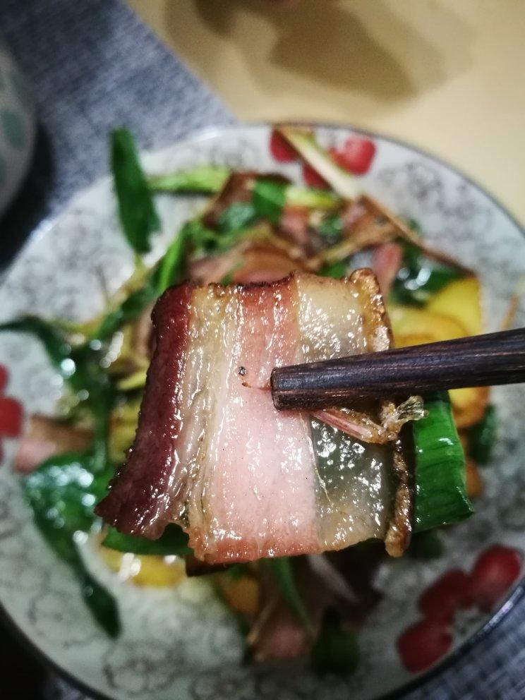 咸香下饭，青椒蒜苗炒腊肉