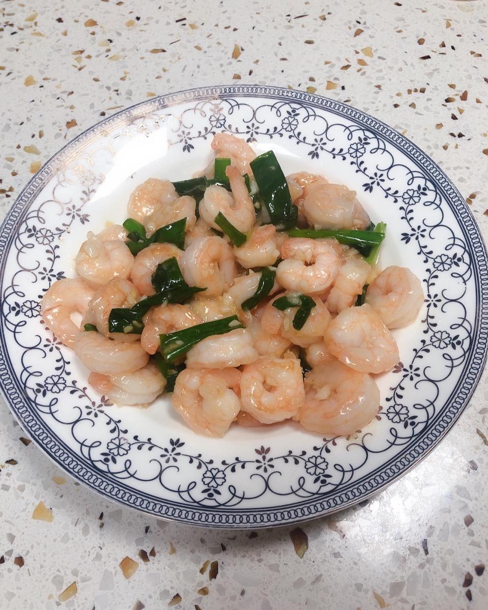 葱爆虾仁