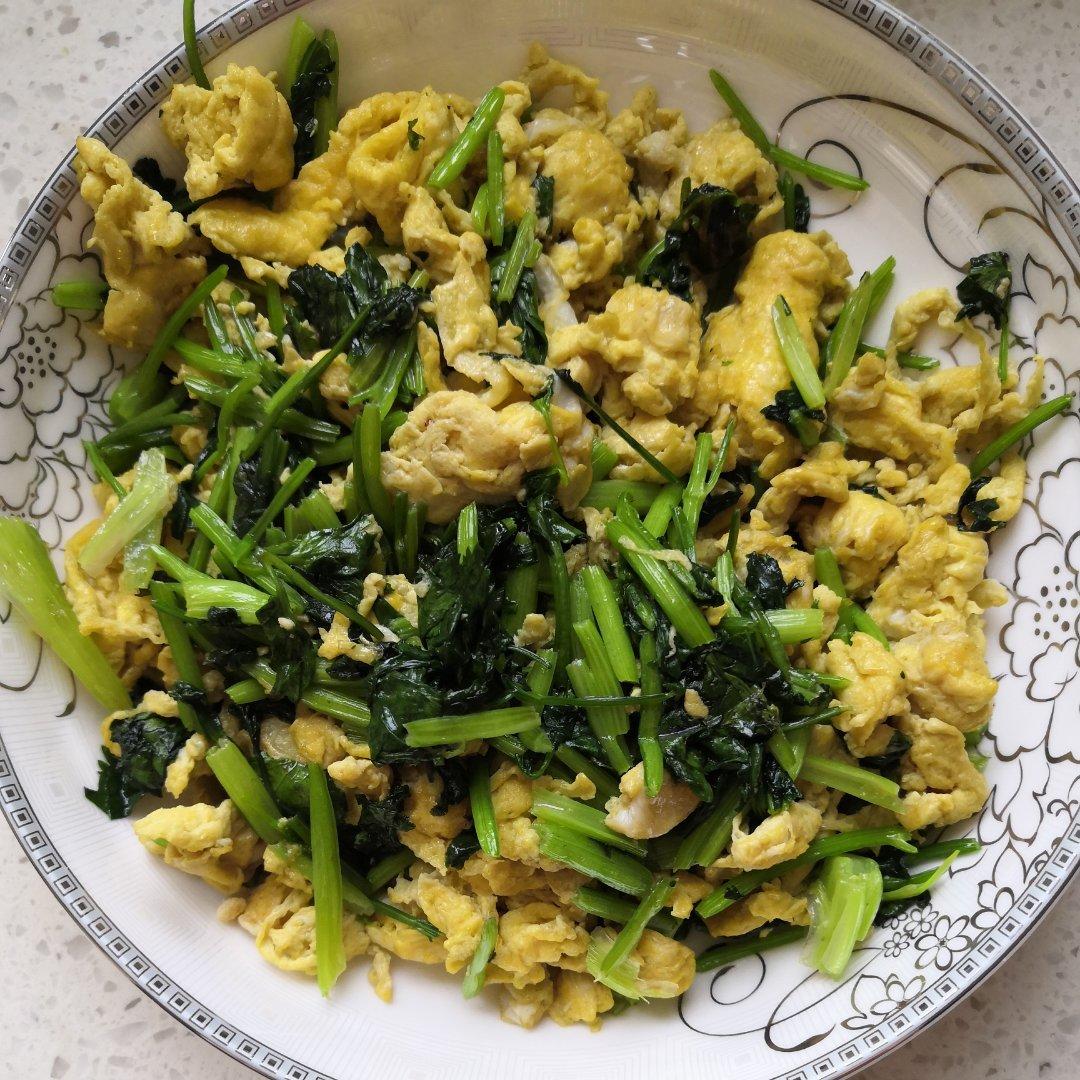 芷序的美食做的香菜炒鹅蛋保健偏方