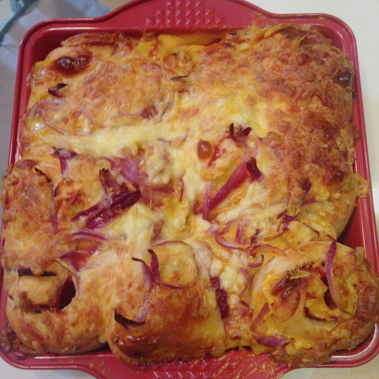 火腿芝士披萨排包