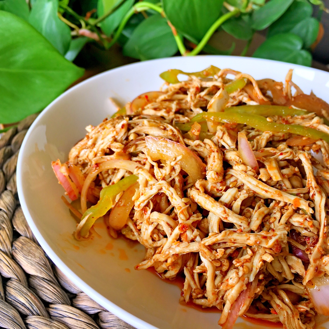 小松子6做的椒麻鸡丝