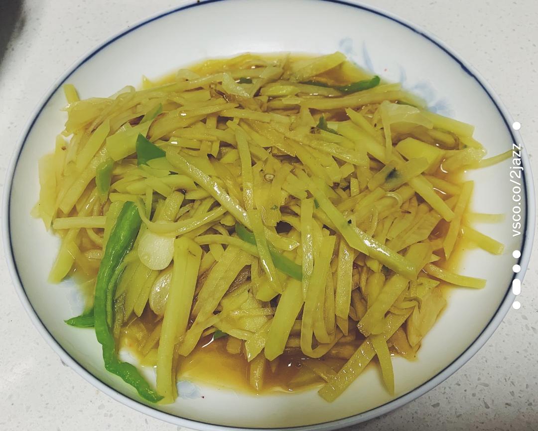 青椒炒土豆丝（土豆3天）